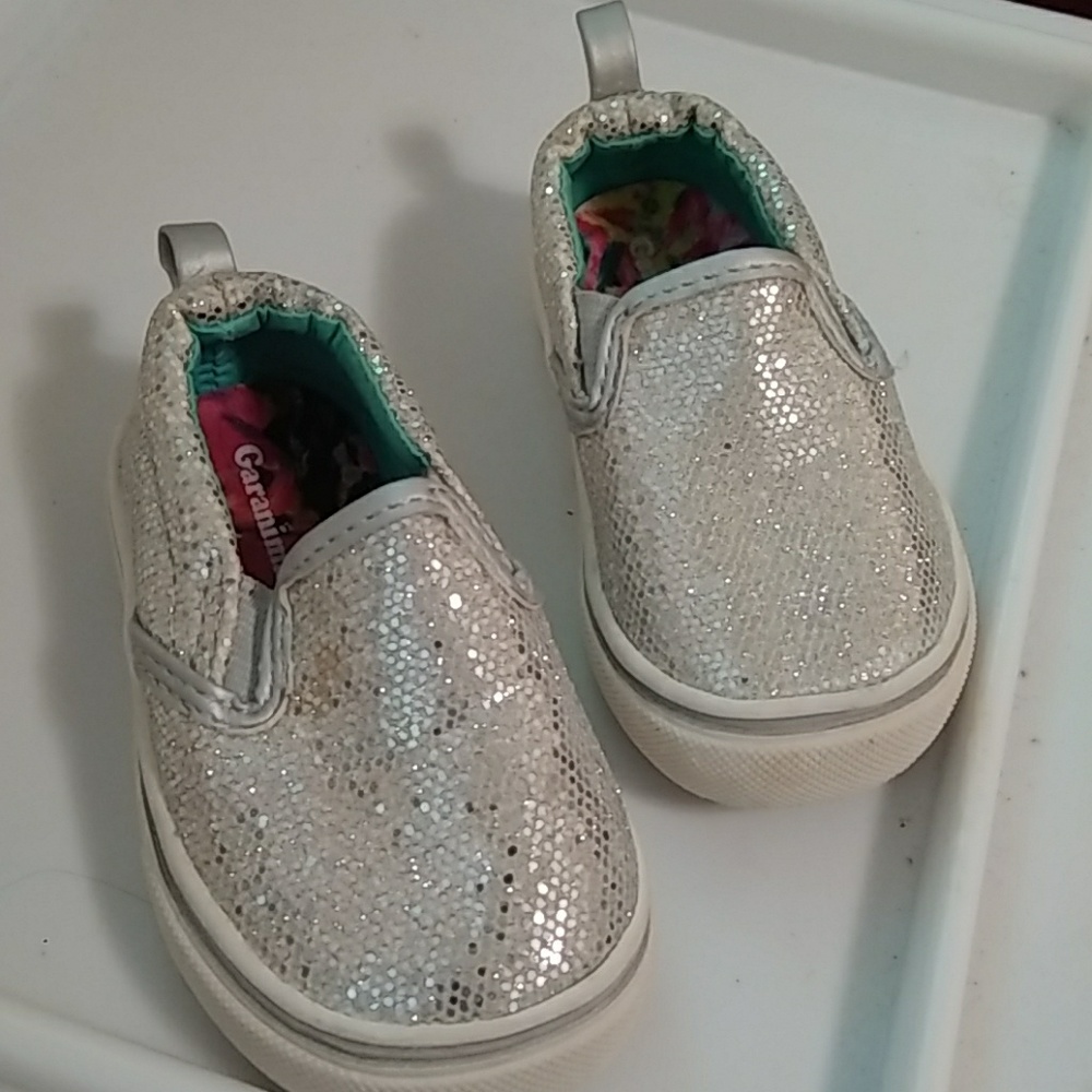 Sequin baby shoes
